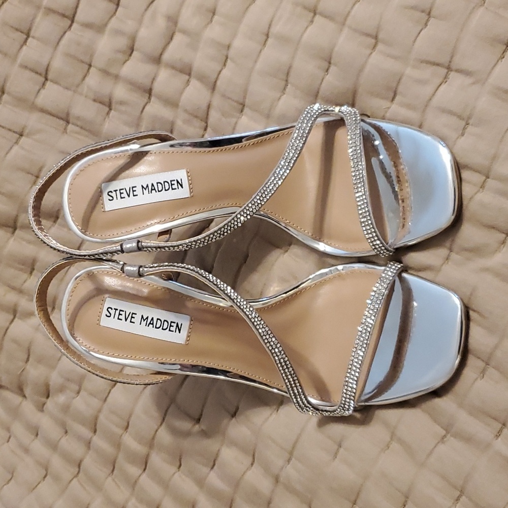 Steve Madden Noelle Rhinestones Heels 7.5